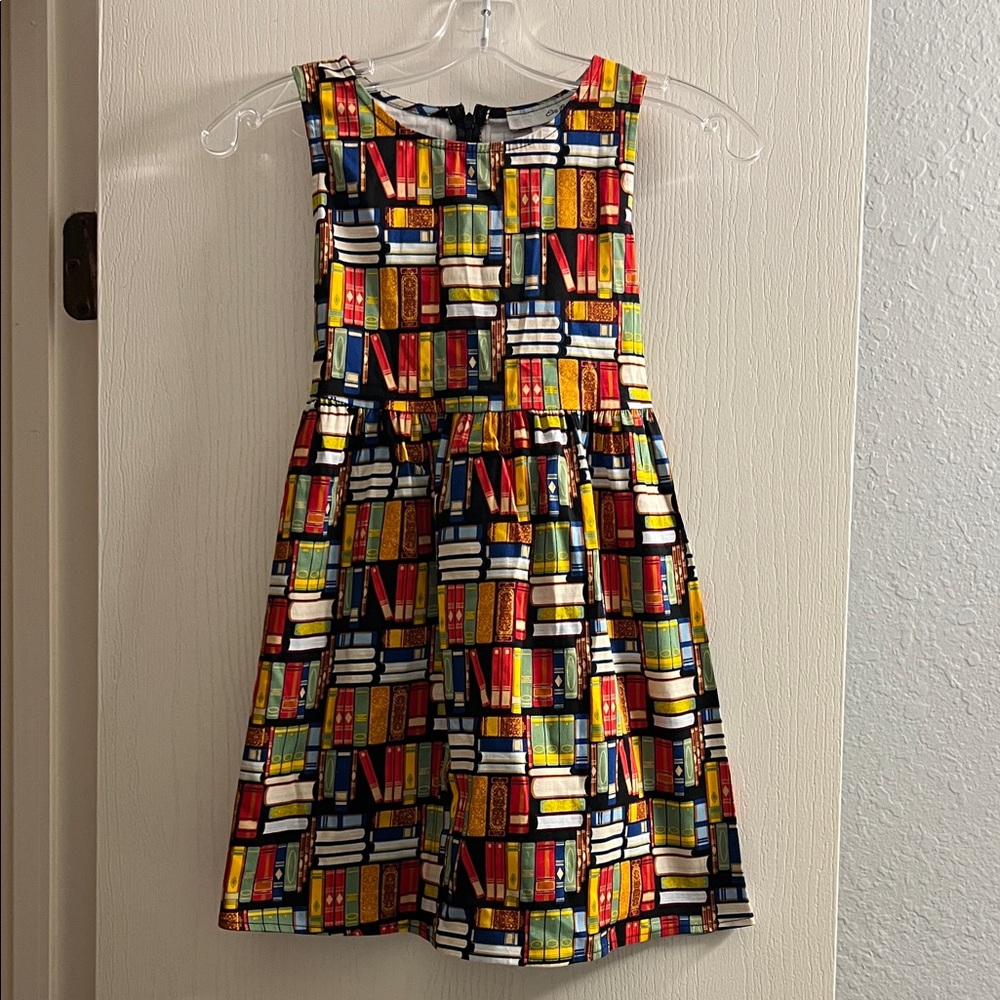 Vibrant Book Print Kids Dress